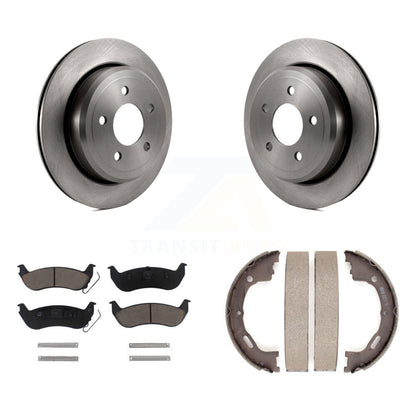 Kit de plaquettes en céramique et de chaussures de stationnement pour Rotors à disque arrière, pour Mercury Grand Marquis pour