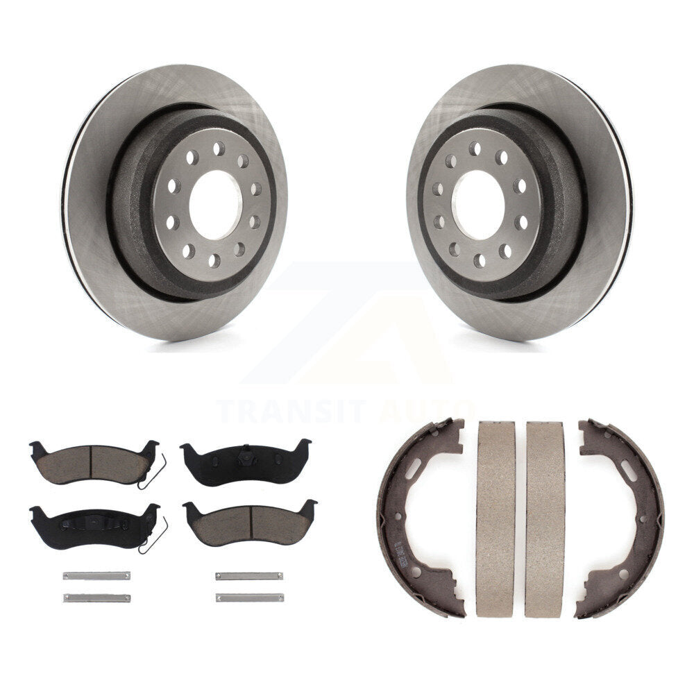 Kit de chaussures de stationnement avec plaquettes en céramique, Rotors à disque arrière, pour voiture de ville Lincoln Seda 03-11