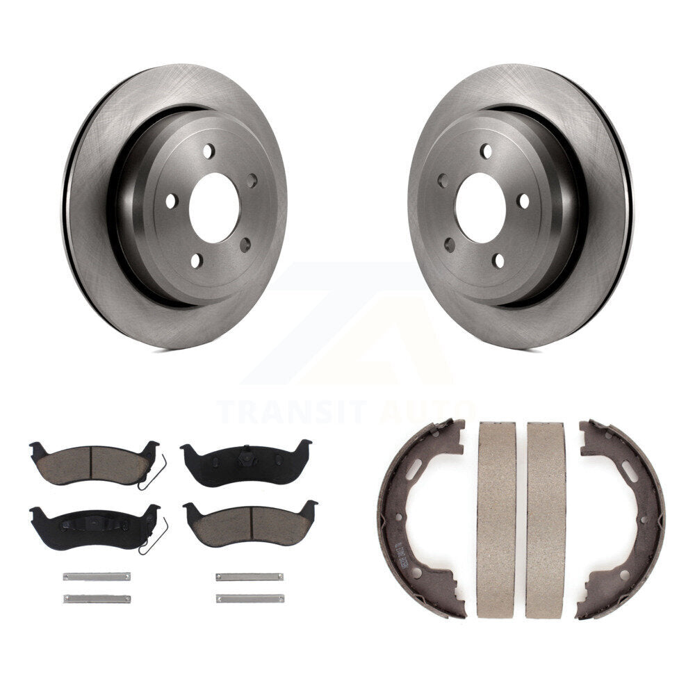Kit de chaussures de stationnement avec plaquettes en céramique, Rotors à disque arrière, pour Ford Crown Victoria Mercury