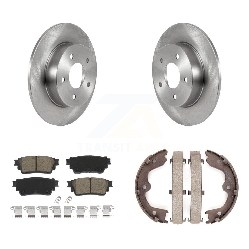Kit de plaquettes en céramique et de patins de frein de stationnement, Rotors à disque arrière, pour Nissan Altima