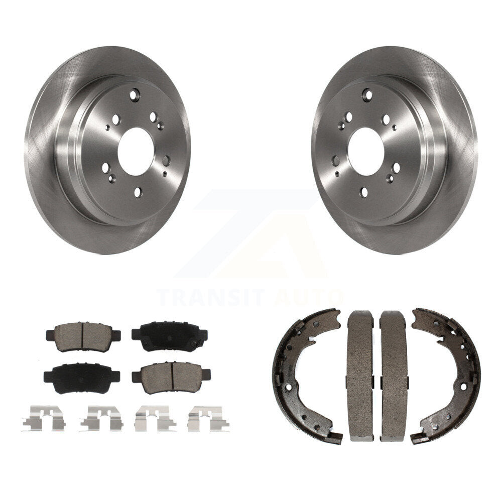 Kit de plaquettes en céramique et de chaussures de stationnement pour disques arrière, Rotors, pour Honda Odyssey 2005 – 2010