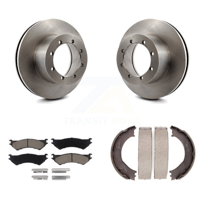 Kit de chaussures de frein de stationnement, Rotors à disque arrière, plaquettes en céramique, pour Ford E-350 Super Duty