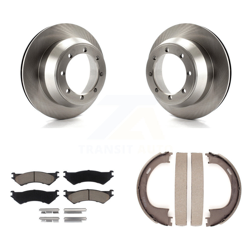 Kit de plaquettes en céramique et de freins de stationnement, Rotors à disque arrière, pour Ford F-150 Heritage