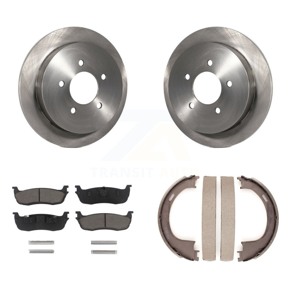 Kit de chaussures de stationnement avec plaquettes en céramique, Rotors à disque arrière, pour Ford F-150 Heritage Lincoln