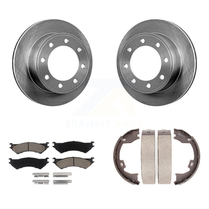 Kit de chaussures de stationnement avec plaquettes en céramique, Rotors à disque arrière, pour Ford E-350 Super Duty E-250
