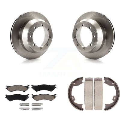 Kit de chaussures de frein de stationnement, Rotors à disque arrière, plaquettes en céramique, pour Ford E-350 Super Duty