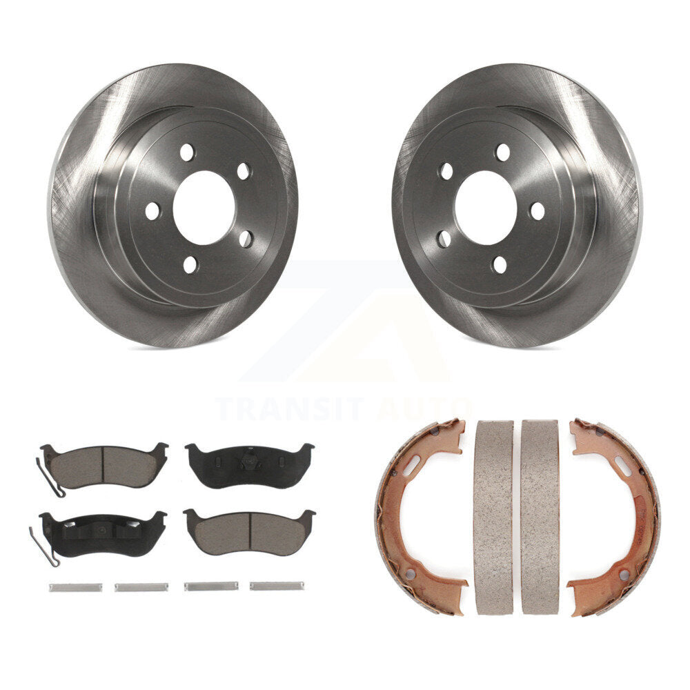 Kit de plaquettes en céramique et de chaussures de stationnement pour Rotors à disque arrière, pour Jeep Liberty Wrangler T