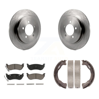 Kit de plaquettes en céramique et de chaussures de stationnement pour disques arrière, Rotors, pour Ford Explorer Sport Tra
