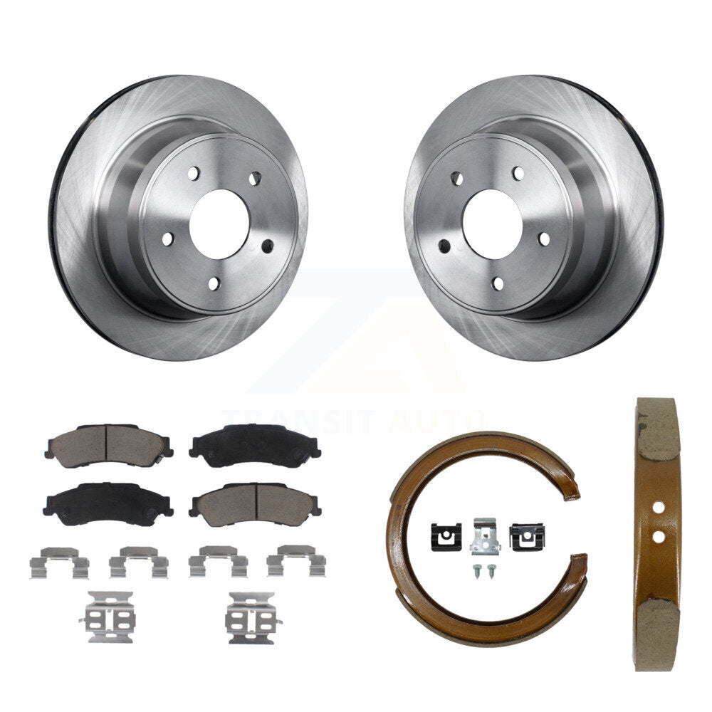 Kit de plaquettes en céramique et de chaussures de stationnement, Rotors à disque arrière, pour Chevrolet GMC Blazer S1