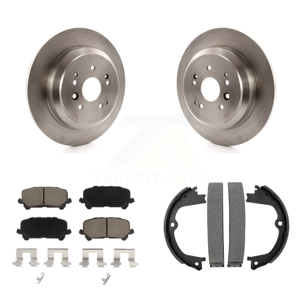 Kit de plaquettes en céramique et de patins de frein de stationnement pour disques arrière, pour Acura MDX 2014 – 2016