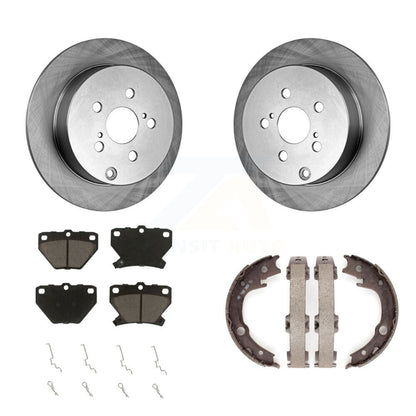 Kit de plaquettes en céramique et de chaussures de stationnement, Rotors à disque arrière, pour Toyota Matrix Corolla Vib