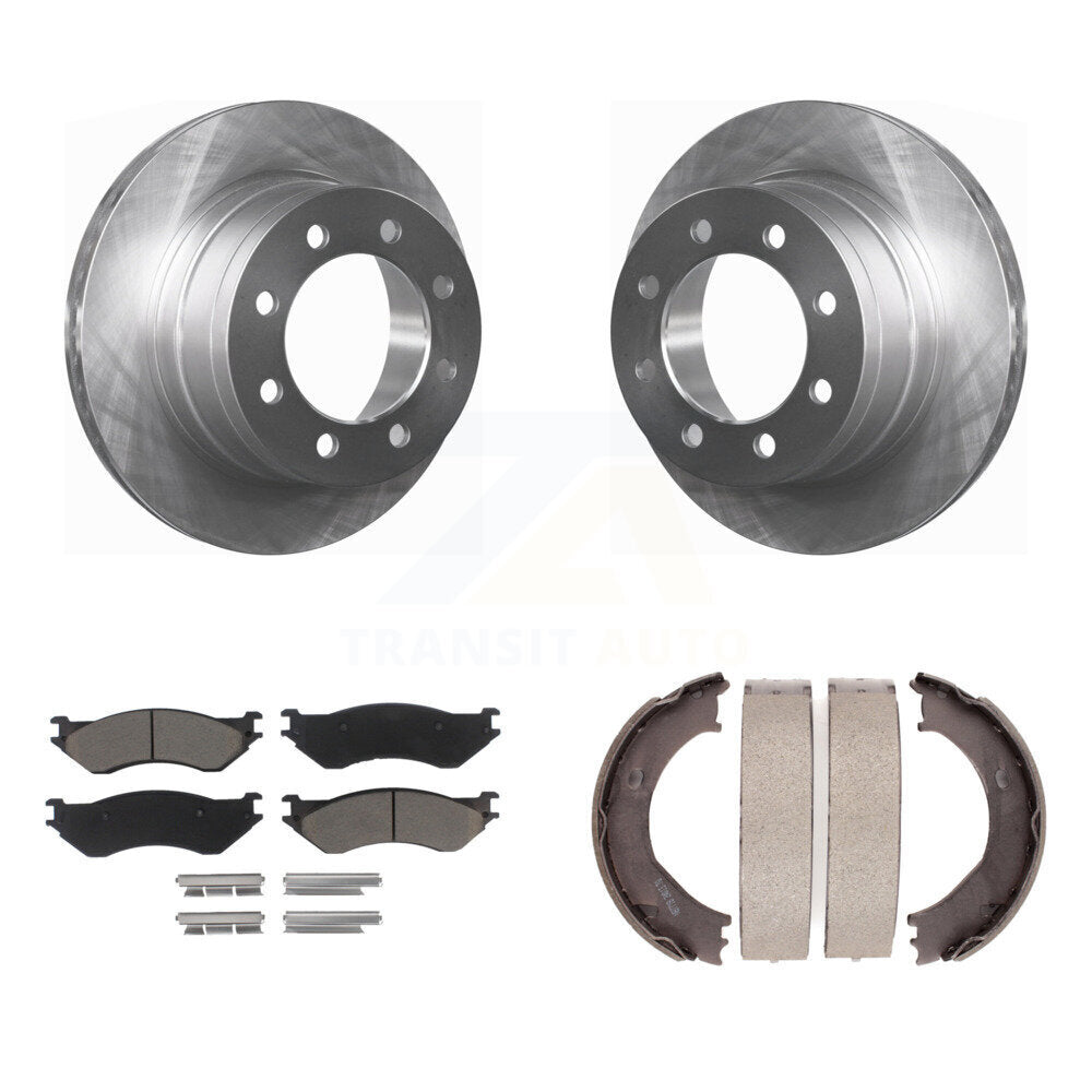 Kit de plaquettes en céramique et de freins de stationnement, Rotors à disque arrière, pour Dodge Ram 2500 3500