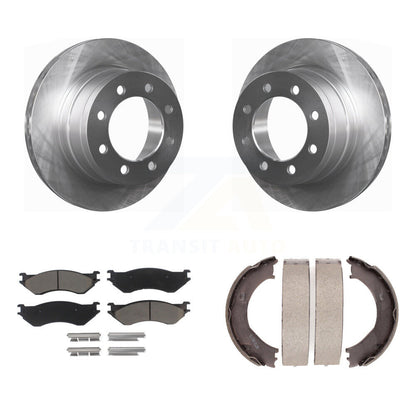 Kit de plaquettes en céramique et de freins de stationnement, Rotors à disque arrière, pour Dodge Ram 2500 3500