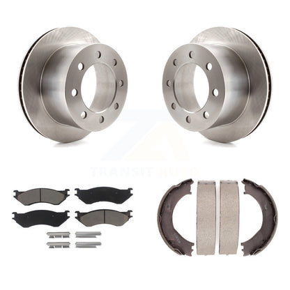 Kit de plaquettes en céramique et de freins de stationnement, Rotors à disque arrière, pour Dodge Ram 2500 3500