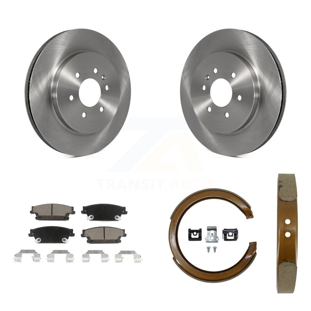 Kit de plaquettes en céramique et de freins de stationnement, Rotors à disque arrière, pour Cadillac SRX