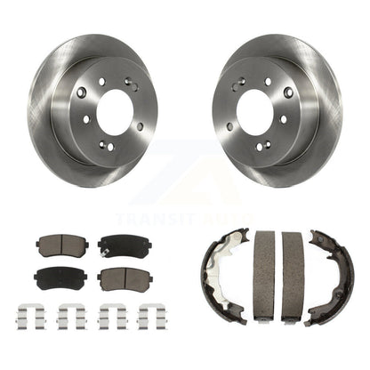 Kit de plaquettes en céramique et de chaussures de stationnement pour rotors de disque arrière, pour Kia Forte Kou 2010 – 2013