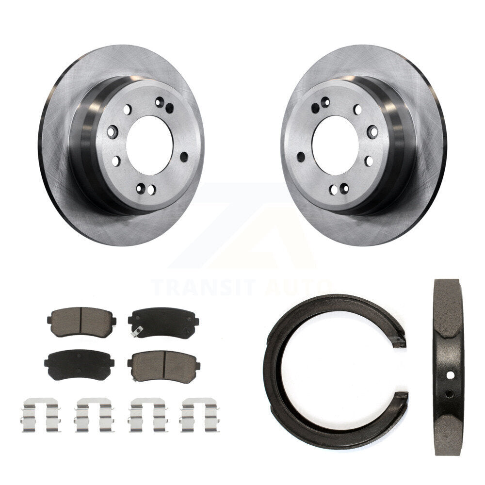Kit de plaquettes en céramique et de chaussures de stationnement pour disques arrière, Rotors, pour Kia Sportage FW 2011 – 2016