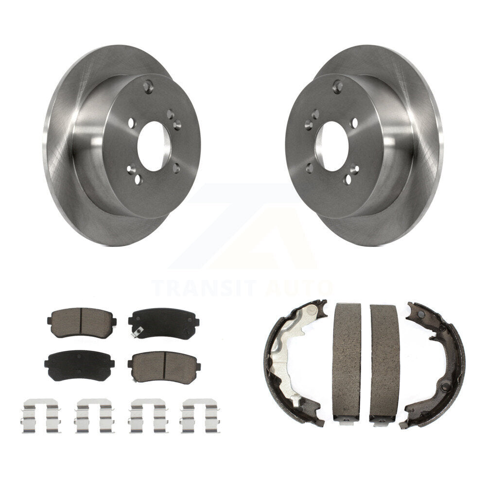 Kit de chaussures de stationnement avec plaquettes en céramique, Rotors à disque arrière, pour Hyundai Accent Kia Rio5 Rio