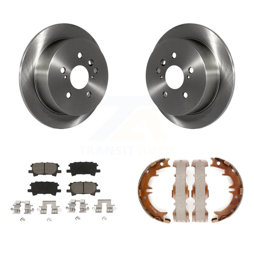 Kit de plaquettes en céramique et de chaussures de stationnement, Rotors à disque arrière, pour Lexus RX350 Toyota RX33
