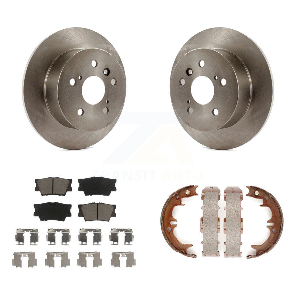 Kit de plaquettes en céramique et de chaussures de stationnement, Rotors à disque arrière, pour Toyota Camry Lexus ES35