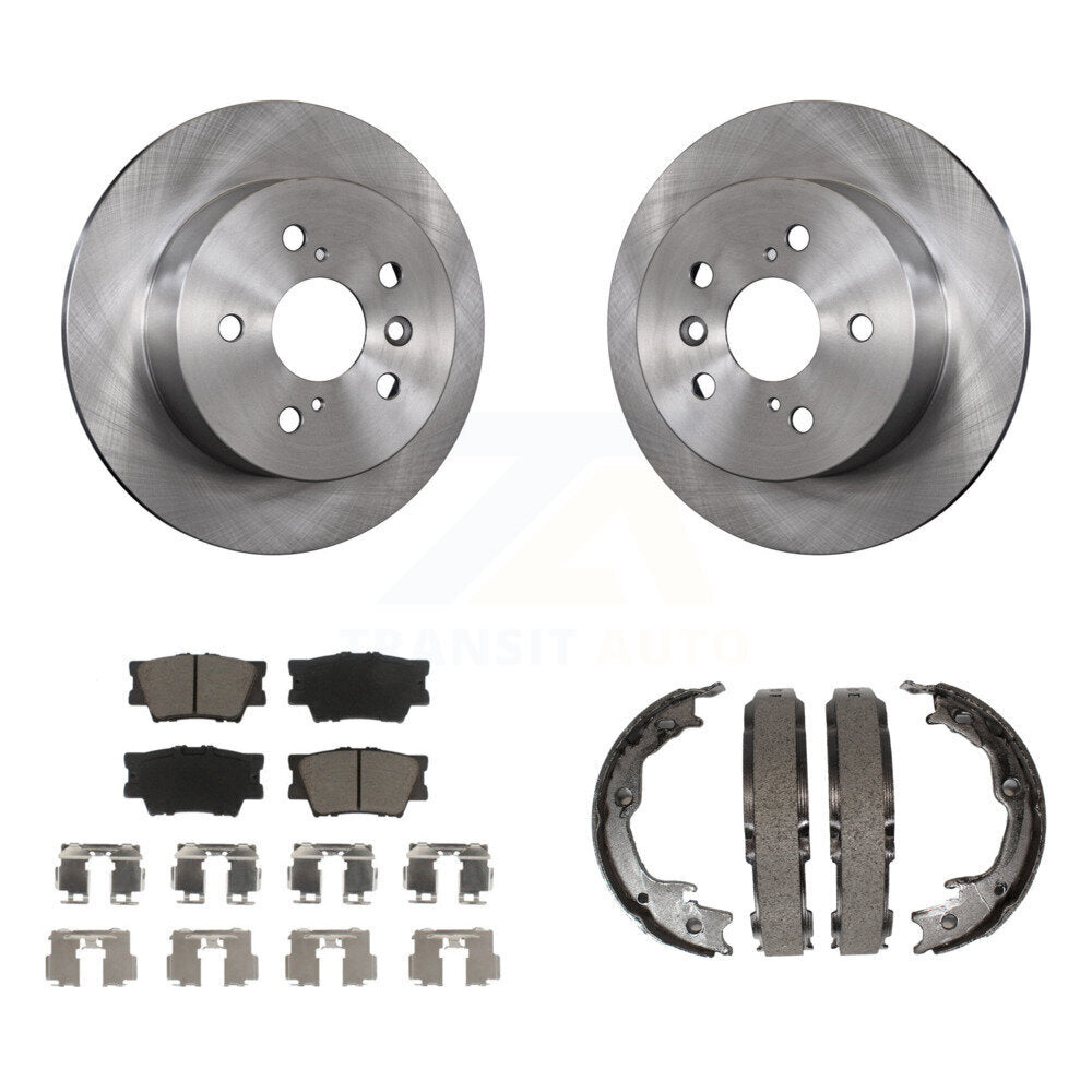 Kit de plaquettes en céramique et de chaussures de stationnement, Rotors à disque arrière, pour Toyota Camry Lexus ES35