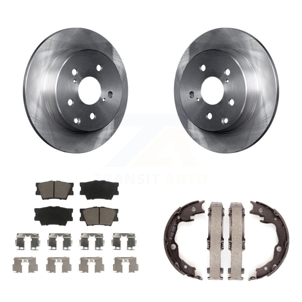 Kit de plaquettes en céramique et de chaussures de stationnement, Rotors à disque arrière, pour Toyota RAV4 Lexus HS250