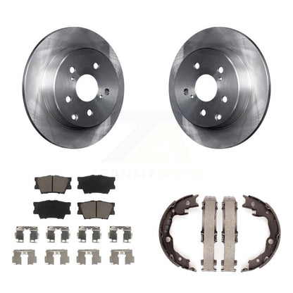 Kit de plaquettes en céramique et de chaussures de stationnement, Rotors à disque arrière, pour Toyota RAV4 Lexus HS250