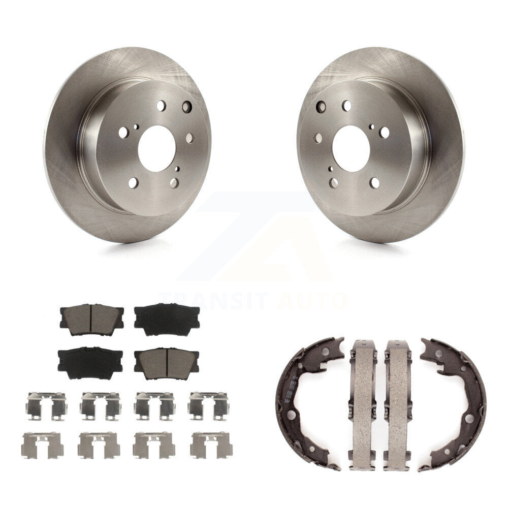 Kit de plaquettes en céramique et de chaussures de stationnement, Rotors à disque arrière, pour Toyota Matrix Pontiac Vib