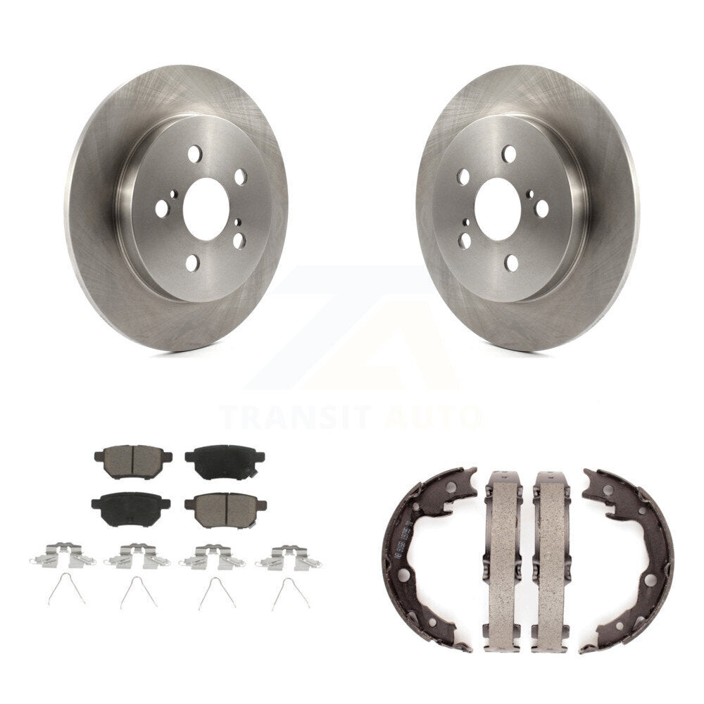 Kit de plaquettes en céramique et de chaussures de stationnement, Rotors à disque arrière, pour Toyota Matrix Pontiac Vib