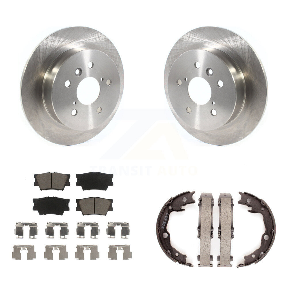 Kit de plaquettes en céramique et de patins de frein de stationnement, Rotors à disque arrière, pour Toyota Camry