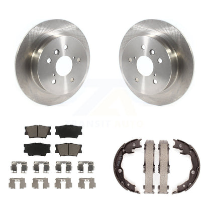 Kit de plaquettes en céramique et de patins de frein de stationnement, Rotors à disque arrière, pour Toyota Camry