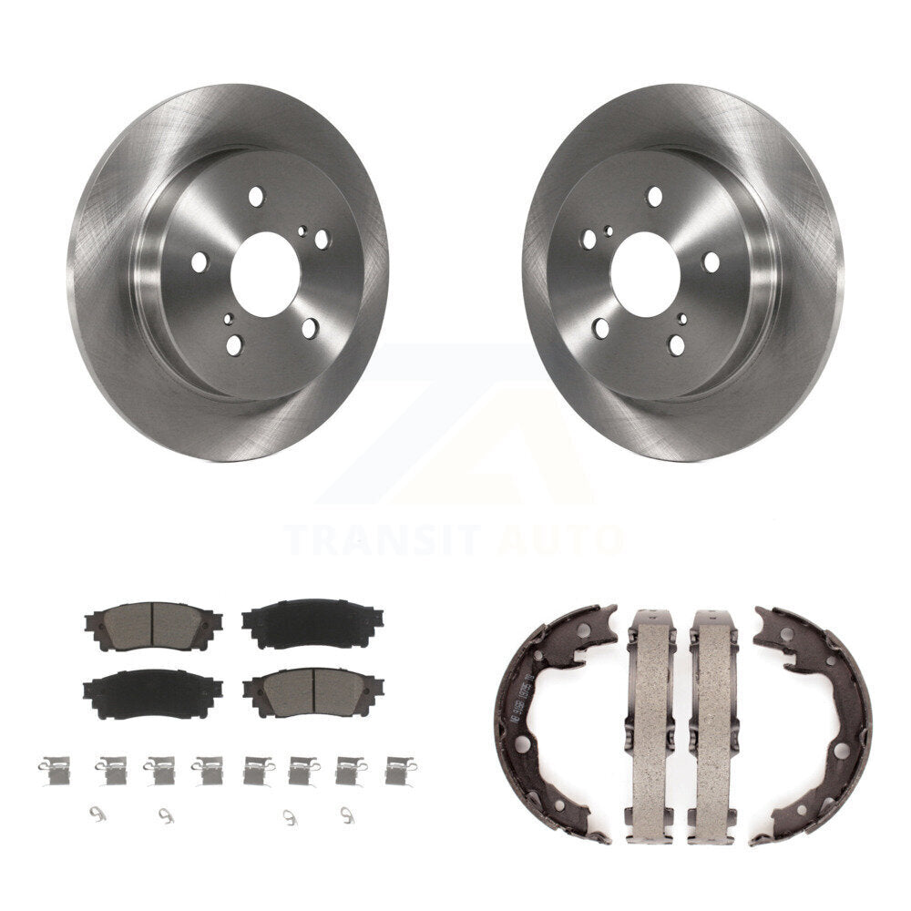 Kit de plaquettes en céramique et de freins de stationnement, Rotors à disque arrière, pour Toyota Camry RAV4