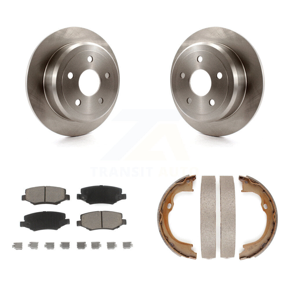 Kit de plaquettes en céramique et de freins de stationnement, Rotors à disque arrière, pour Jeep Wrangler JK