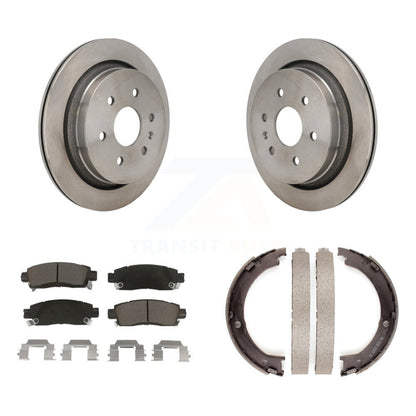 Kit de plaquettes en céramique et de patins de frein de stationnement, Rotors à disque arrière, pour Cadillac XTS