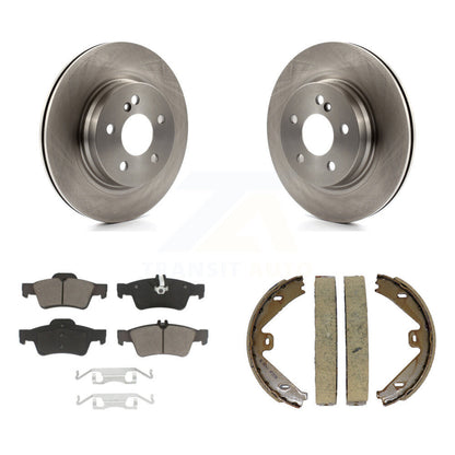 Kit de plaquettes en céramique et de patins de frein de stationnement, Rotors à disque arrière, pour Mercedes-Benz E55