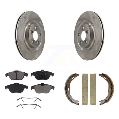 Kit de plaquettes en céramique et de patins de frein de stationnement, Rotors à disque arrière, pour Mercedes-Benz E40
