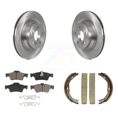 Kit de plaquettes en céramique et de patins de frein de stationnement, Rotors à disque arrière, pour Mercedes-Benz E55