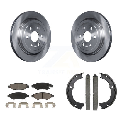 Kit de patins de frein de stationnement, Rotors à disque arrière, plaquettes en céramique, pour Cadillac SR 2010 – 2016