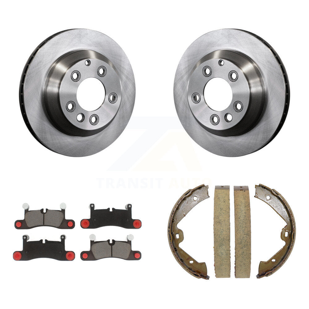 Kit de plaquettes en céramique et de chaussures de stationnement pour disques arrière, Rotors, pour Volkswagen Touareg Porsch