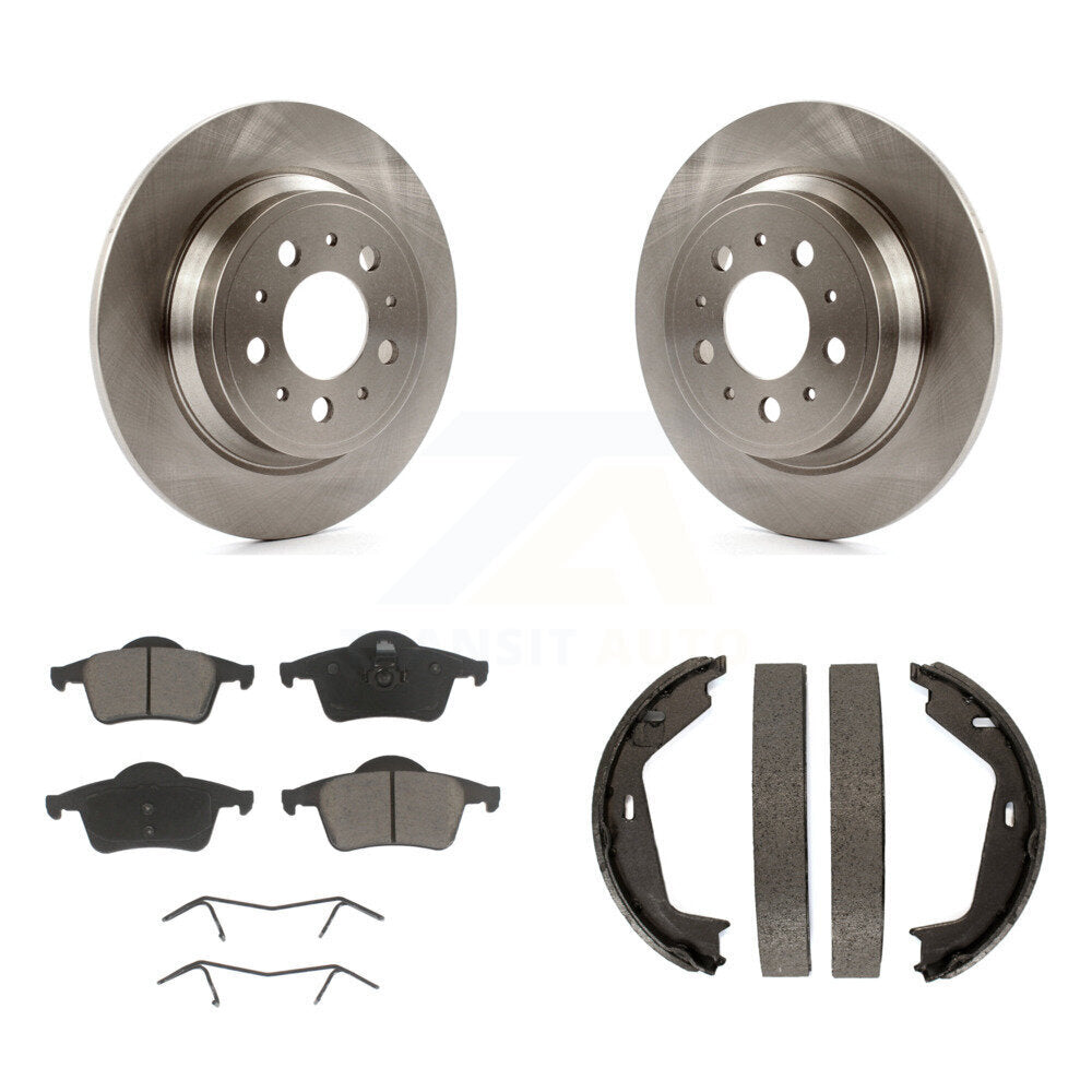 Kit de plaquettes en céramique et de freins de stationnement, Rotors à disque arrière, pour Volvo XC70 S80
