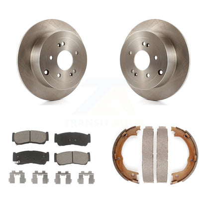 Kit de plaquettes en céramique et de chaussures de stationnement pour disques arrière, Rotors, pour Hyundai Santa F 2007 – 2009