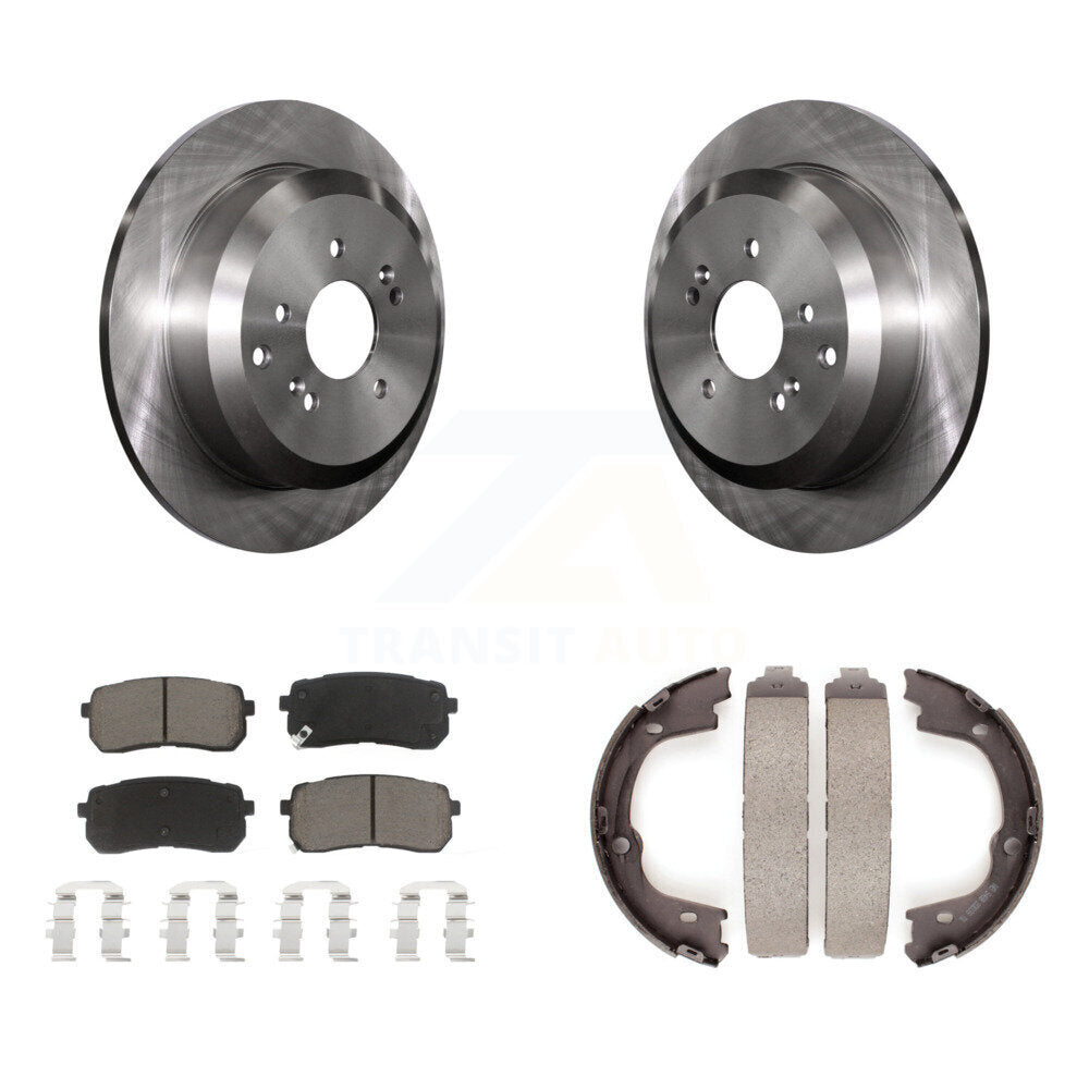 Kit de plaquettes en céramique et de chaussures de stationnement pour disques arrière, Rotors, pour Hyundai Veracru 2007 – 2012