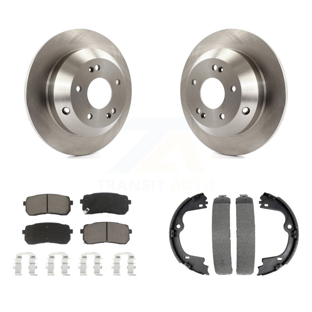 Kit de plaquettes en céramique et de freins de stationnement, Rotors à disque arrière, pour Kia Sedona