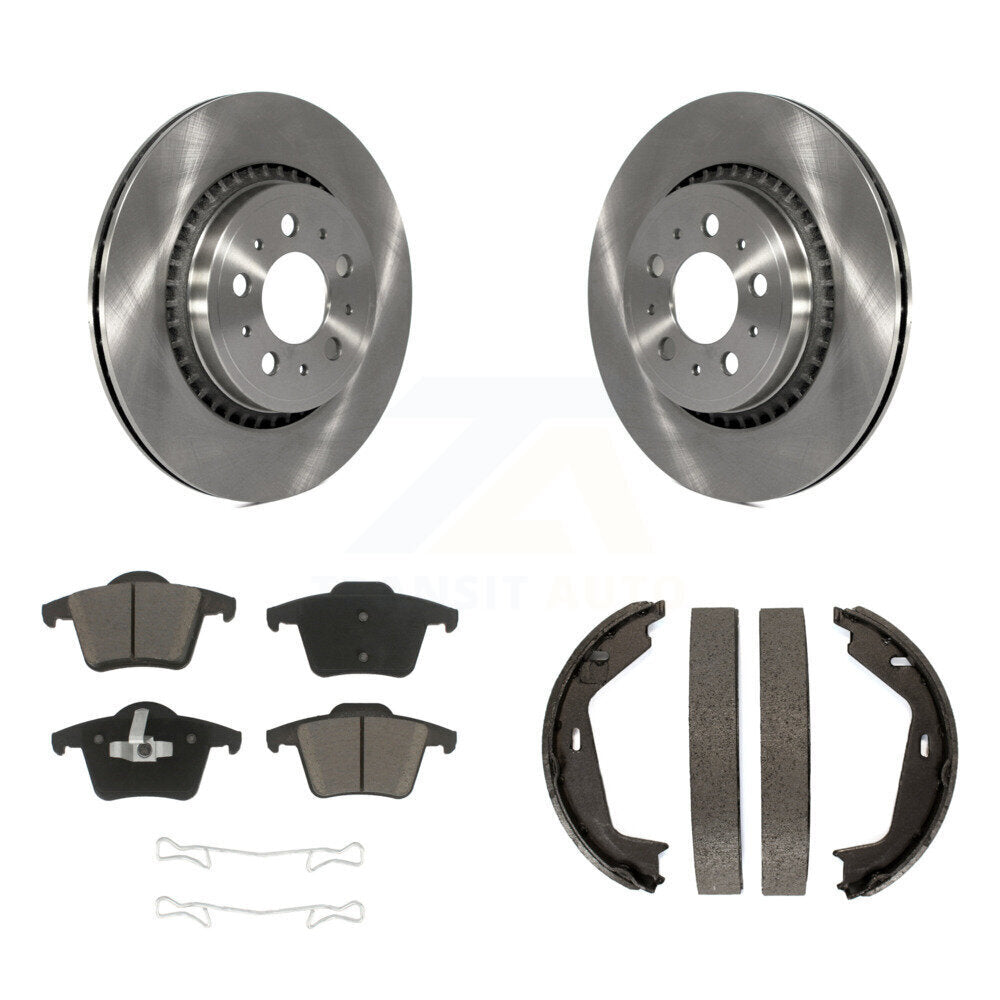 Kit de plaquettes en céramique et de patins de frein de stationnement, Rotors à disque arrière, pour Volvo XC9 2003 – 2007