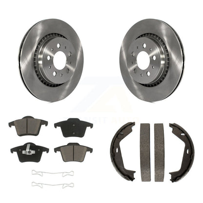 Kit de plaquettes en céramique et de patins de frein de stationnement, Rotors à disque arrière, pour Volvo XC9 2003 – 2007