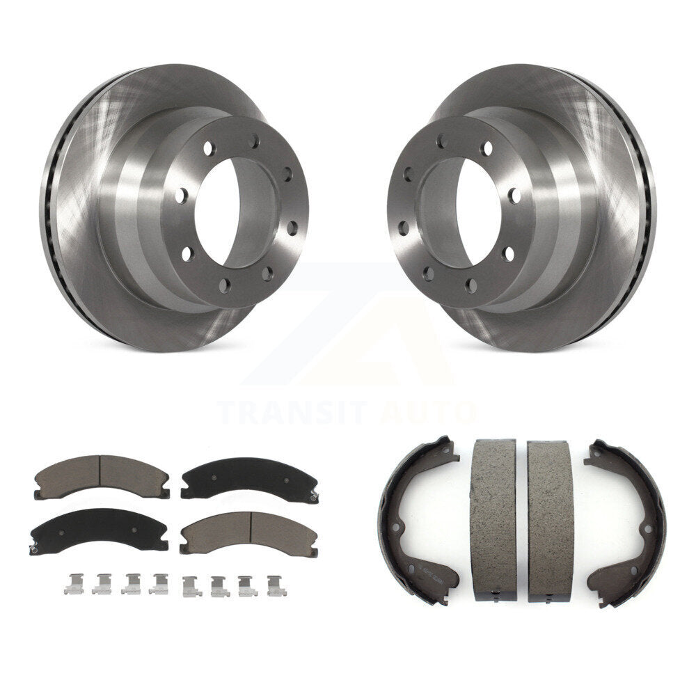 Kit de plaquettes en céramique et de chaussures de stationnement pour disques arrière, Rotors, pour Chevrolet Express 3500 GM
