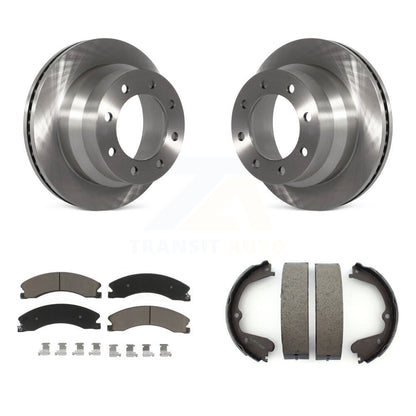 Kit de plaquettes en céramique et de chaussures de stationnement pour disques arrière, Rotors, pour Chevrolet Express 3500 GM