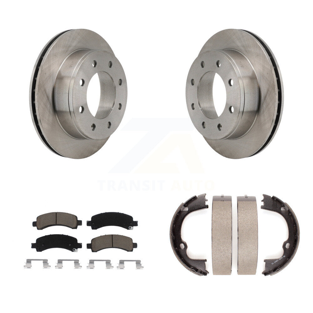 Kit de chaussures de stationnement avec plaquettes en céramique, Rotors à disque arrière, pour Chevrolet Express 2500 3500