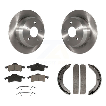 Kit de plaquettes en céramique et de chaussures de stationnement pour disques arrière, Rotors, pour Jeep Grand Cherokee 99-04
