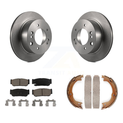 Kit de chaussures de frein de stationnement, Rotors à disque arrière, plaquettes en céramique, pour Kia Sorento 2003 – 2006